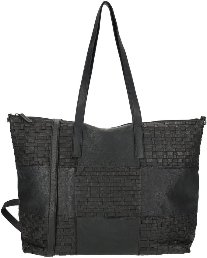 Enrico Benetti Sicily Leren Shopper - Zwart