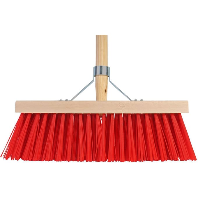 Talen Tools - Bezem - 35 cm - Kunststof haren - Steel 140 cm