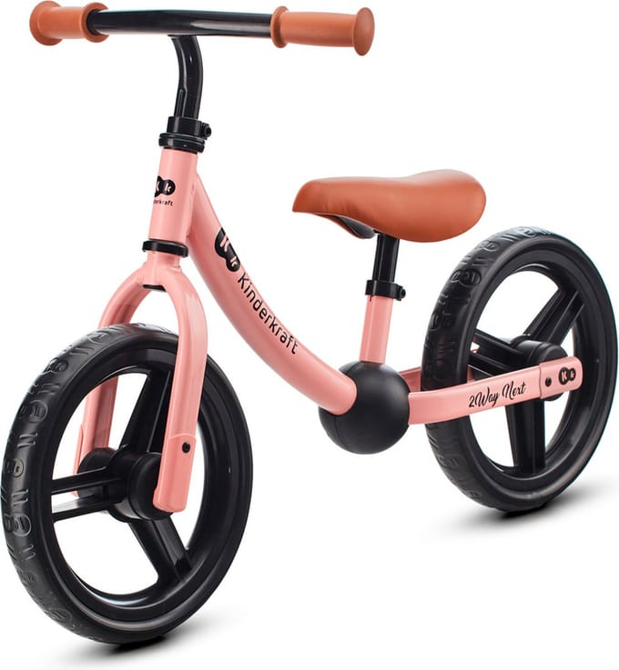Kinderkraft 2WAY NEXT - Loopfiets - Verstelbaar Zadel en Stuur - EVA Wielen - Roze