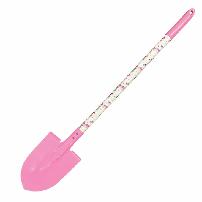 Greenmill GR0147A - Kinder Tuinschep - Metaal - Houten Handvat - Roze