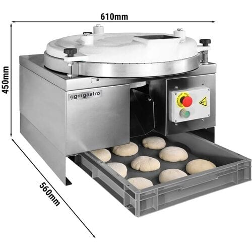 GGM Gastro Teigabrunder - Teigkapazität: 310g Zilver