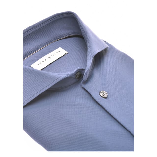 John Miller  Lange Mouw Overhemden Blauw 5142460