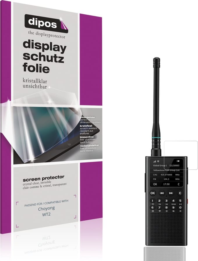 dipos – 4x Beschermfolie geschikt voor Choyong WT2 | Krasbestendige & heldere Screenprotector Ultra-Thin