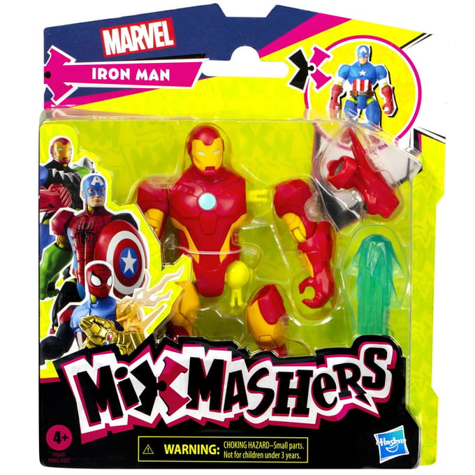 Hasbro Avengers speelgoedfiguur Iron Man MixMashers 12 cm superheld.