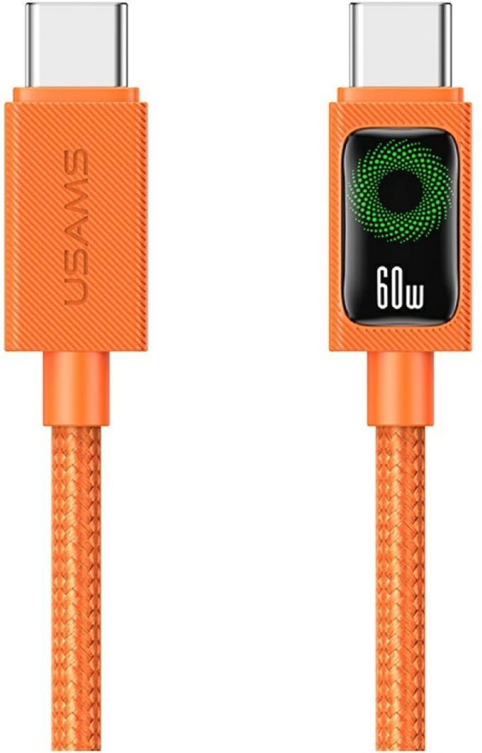 Usams 60W Usb-C Naar Usb-C Kabel 1,2M Voor Iphone 12 13 14 15 Snel Opladen
