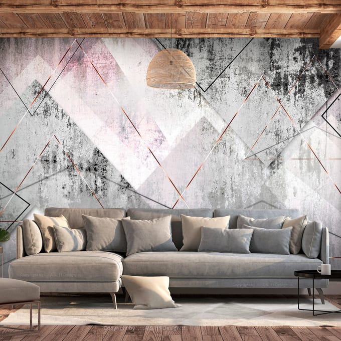 196cm X 140cm - Zelfklevend fotobehang - Driehoeksperspectief, 8 maten, premium print