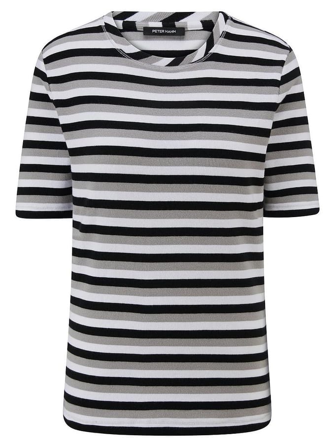 Rondhals shirt Van Peter Hahn zwart