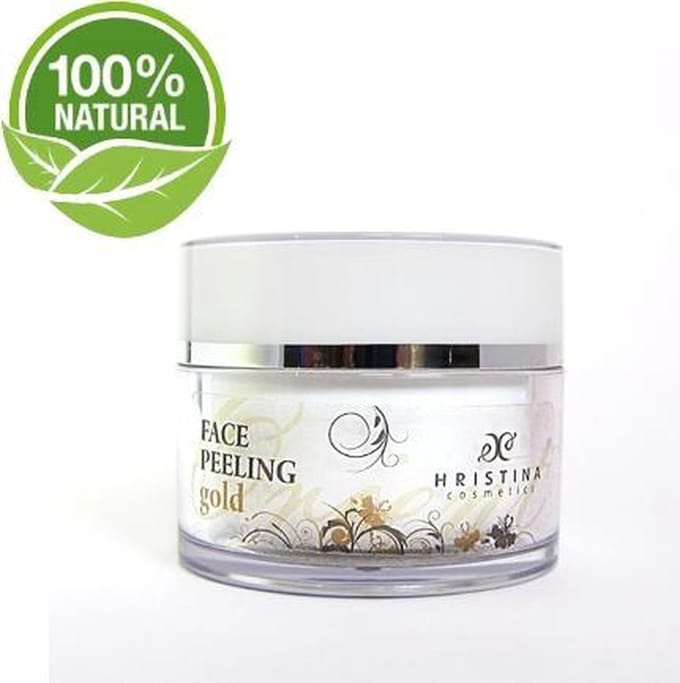 Gold Face Scrub 100% Natural Met Collageen, Elastine & Vitamine E - 100ml