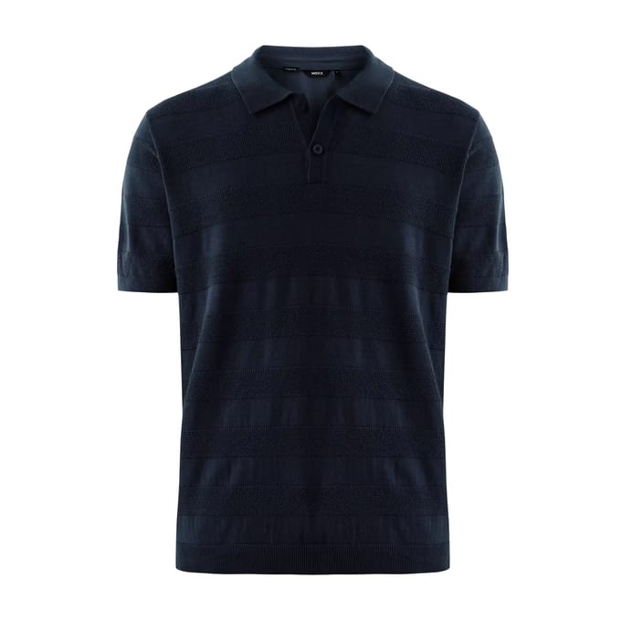Polo met jacquard strepen Mexx