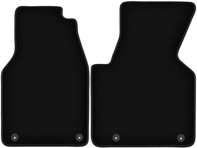 BASIC zwarte veloursmatten voor: Volkswagen Transporter T4 Multivan bestelwagen (1993-2001)