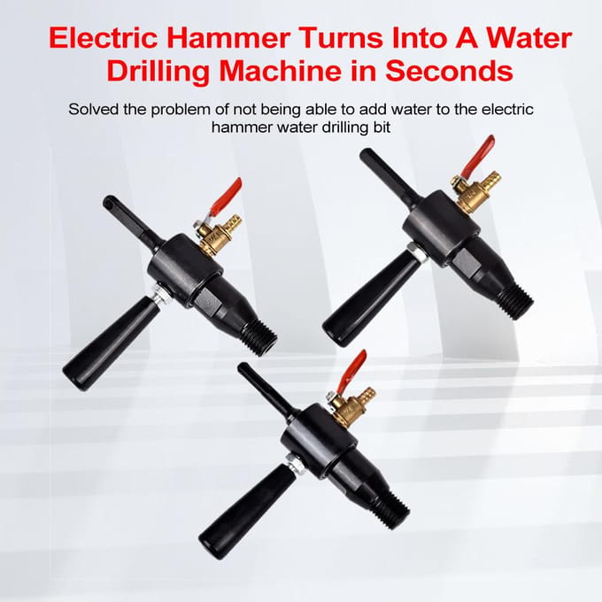 Marteau Électrique Injecteur d'Eau Bielle Dispositif d'Ajout d'Eau Conversion Appareil de Forage d'Eau Square Handle