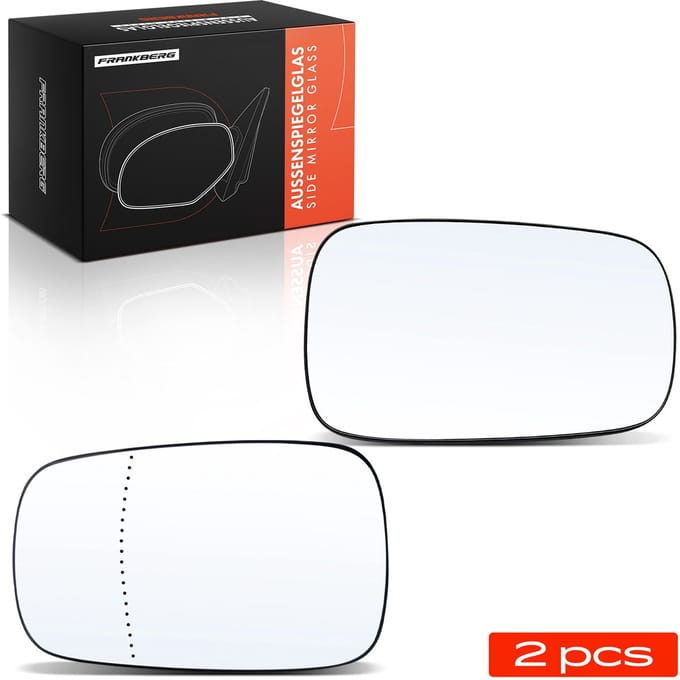 Frankberg 2x Spiegelglas Buitenspiegel Voor voor Renault