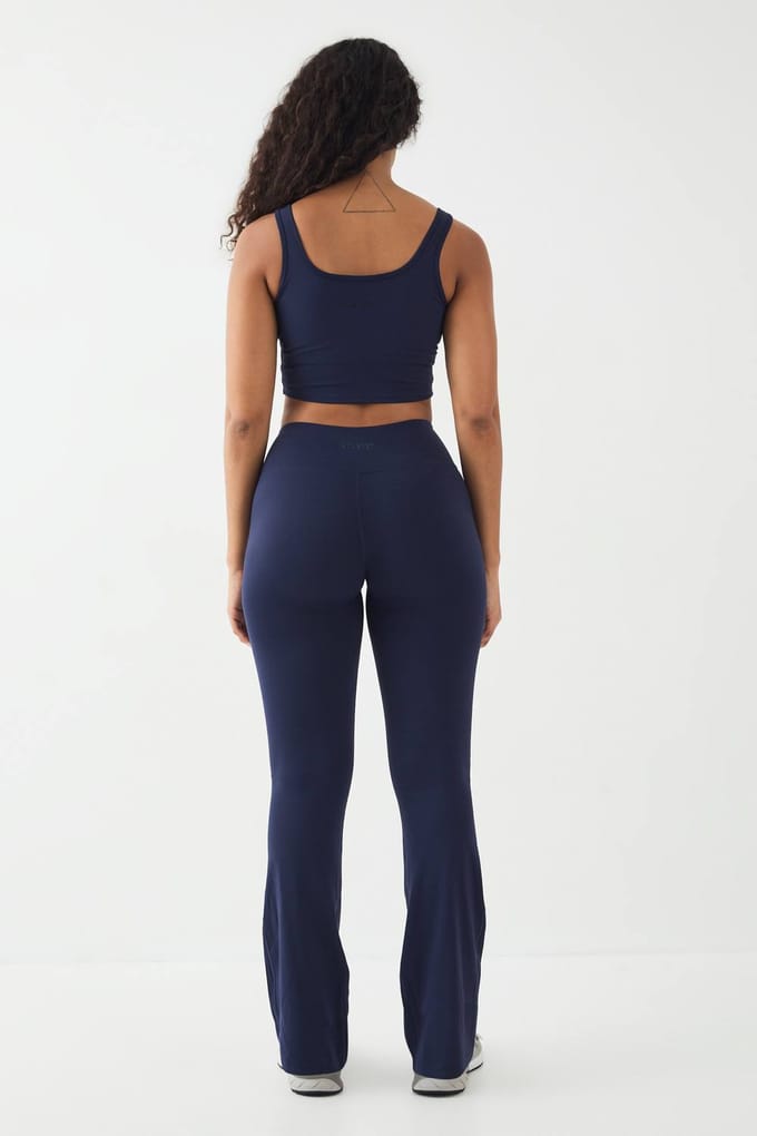 Dames DSGN Studio Ultra Sculpt Highwaist Flared Legging | Navy | Maat: 3XL