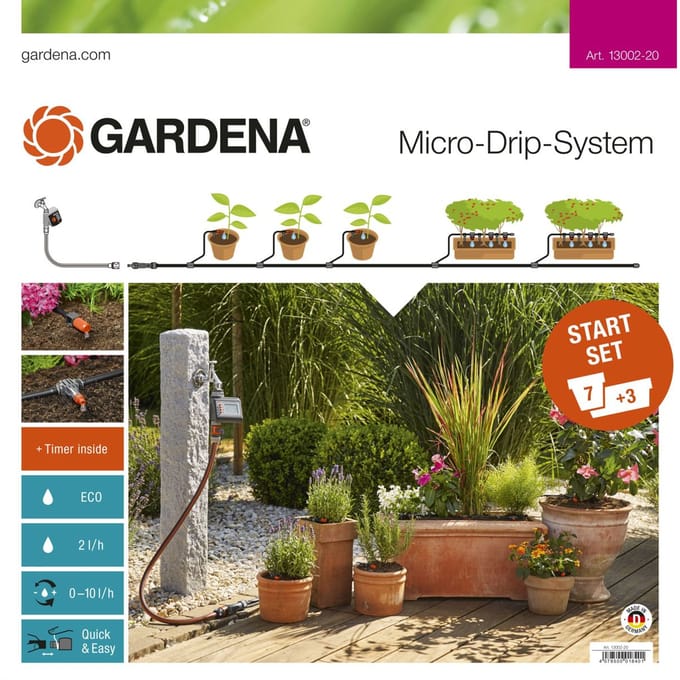 Gardena Micro Drip Startset M Met Besproeiingscomputer Voor Bloempotten Automatisch