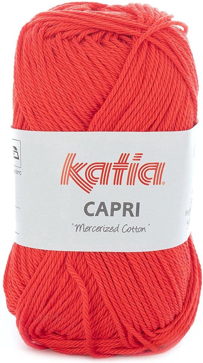 Katia Capri - 82164 aardbeirood - Katoen Garen
