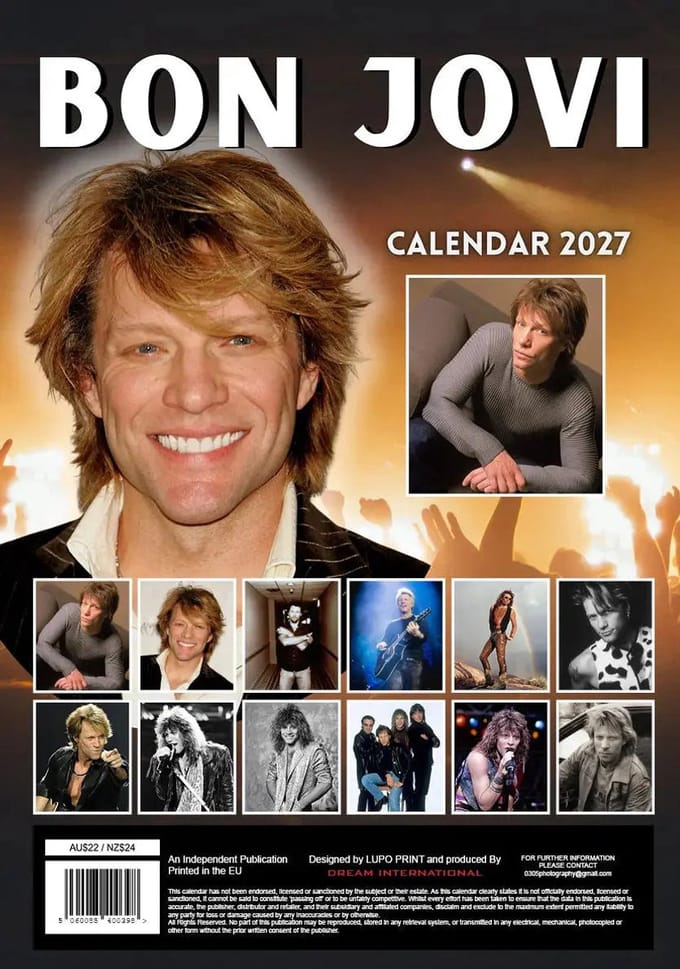 Bon Jovi Kalender 2027 A3