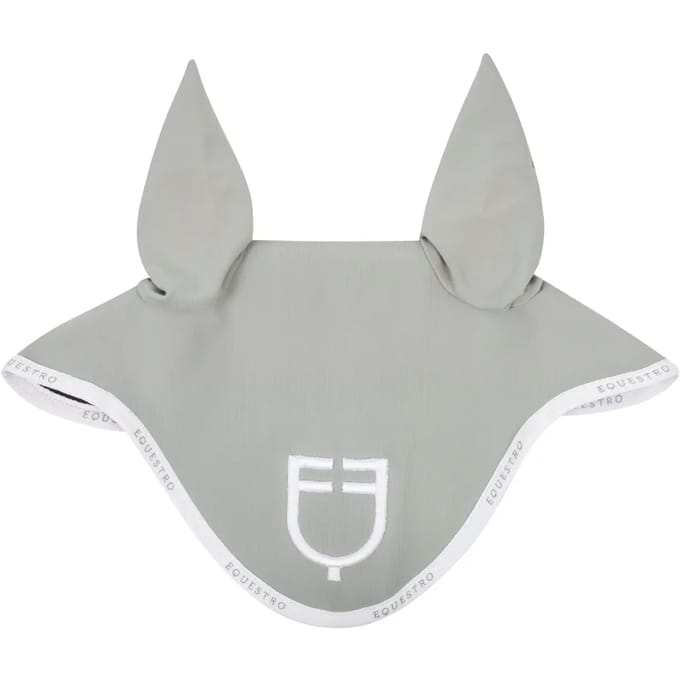 Korte muts van technische stof met logo Equestro