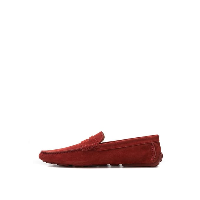 Bally Bordeaux Lederen Moccasin
