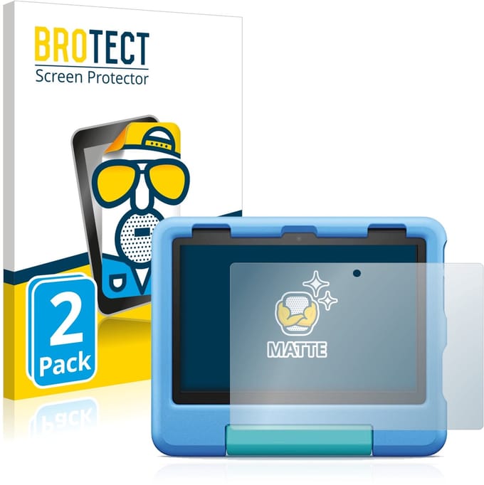 BROTECT - Screenprotector voor Amazon Fire HD 8 Kids 2022 - Folie Beschermfolie matte 2 Stuks