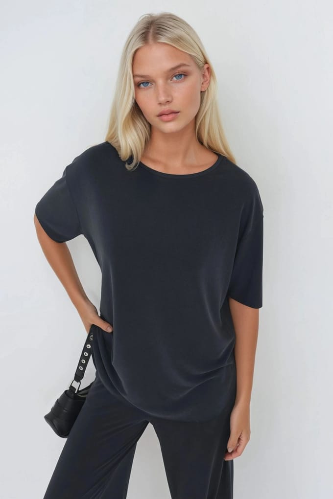 Losse Pasvorm Crew Neck T-shirt