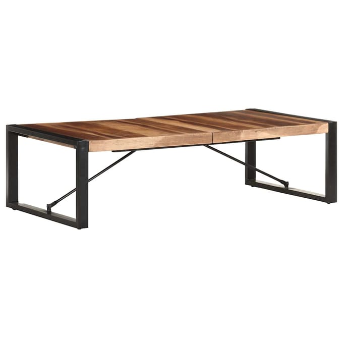 vidaXL - Salontafel - 140x70x40 - cm - massief - hout