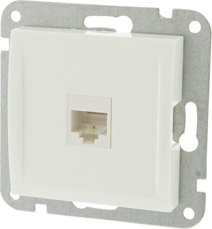 Kopp Riva CONTACTDOOS INBOUW TELEFOON/DATA 1X8P POLARWIT