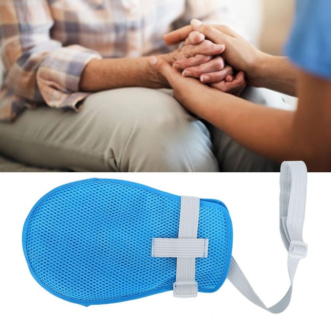 Hand Fixatie Handschoen Vinger Controle Beschermers Veiligheid Vinger Fixatie Handschoenen Blauw blue