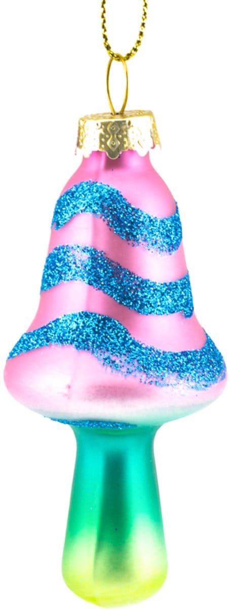 Kerstbal Funky paddestoel