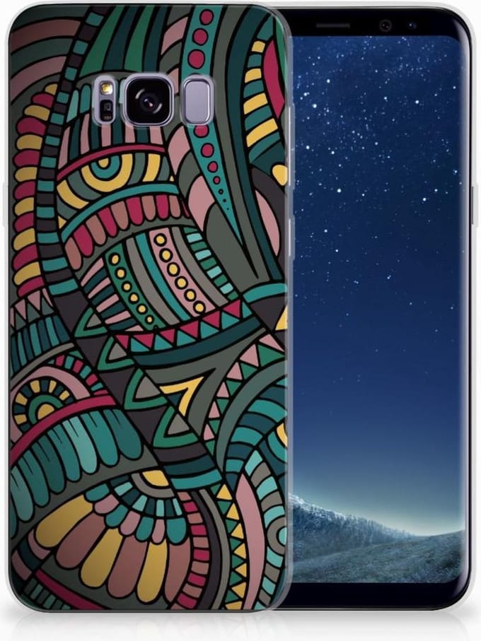Back Cover voor Samsung Galaxy S8 Plus TPU bumper Aztec