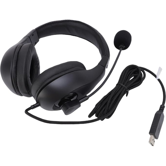 USB Headset met Microfoon Zwanenhals Microfoonarm Ruisonderdrukking Studenten Luister- en Spreekexamen