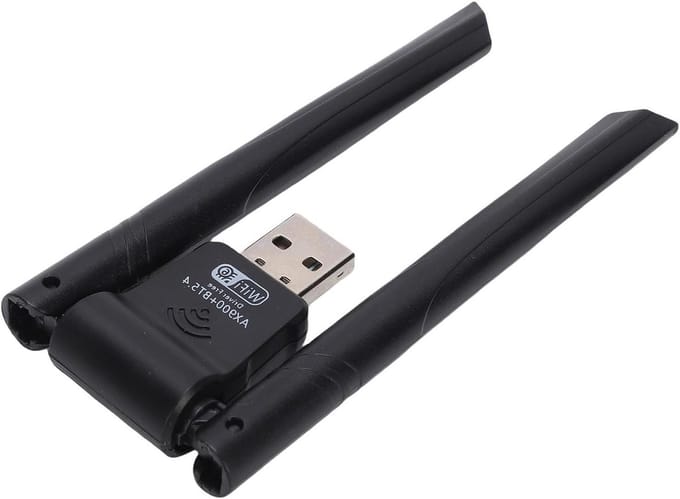Draadloze Netwerkadapter - WiFi Bluetooth - Snelle Internetverbinding - Dual Band WiFi6 - 900 Mbps - Zwart