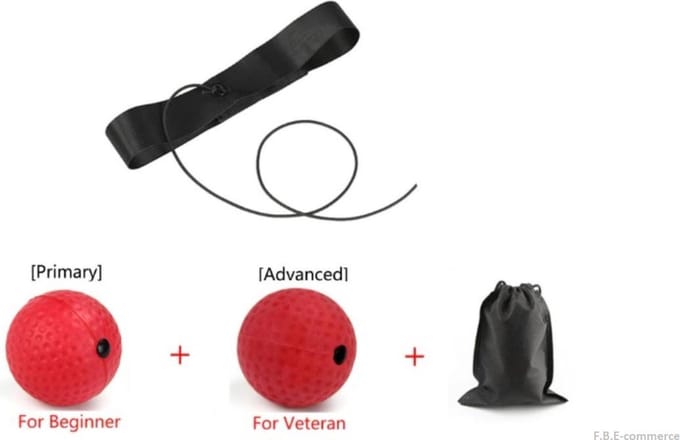 Reflex Bal - Boksbal - Hoofd Reflex Bal - Hoofdband - Kickboks - Workout Afvallen – Speed ball - Beginners/gevorderden - 2 Ballen