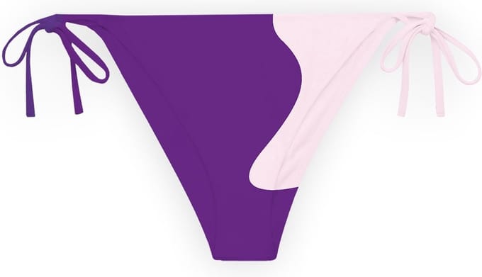 Sea'sons Official - Kleurveranderend - Triangle Bikinibroek - Paars-Roze - M