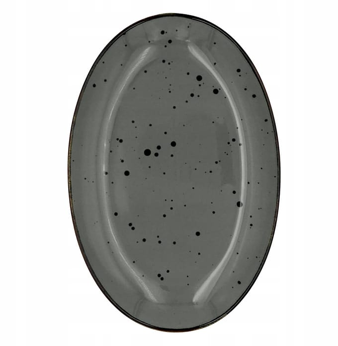 Alumina Bogucice Cottage Grafiet Ovale Schaal 31 cm