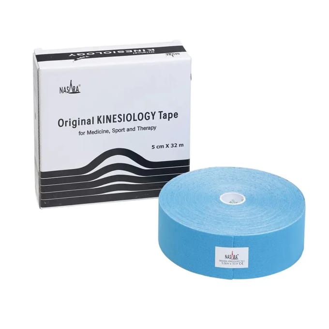 Nasara Kinesiologytape - 32 meter x 5 cm - blauw