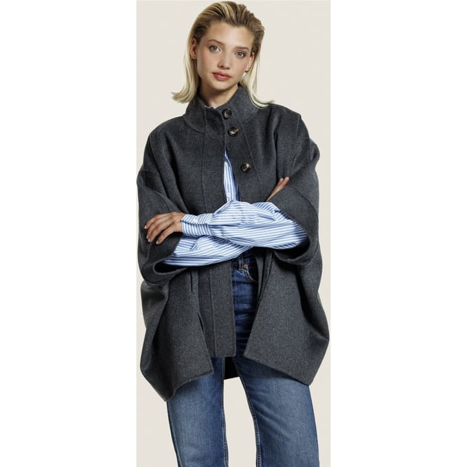 ALTER EGO Ivy Wool Jacket D. Grey Melange Taglia: M | Poncho Outlet | Donna | Grigio