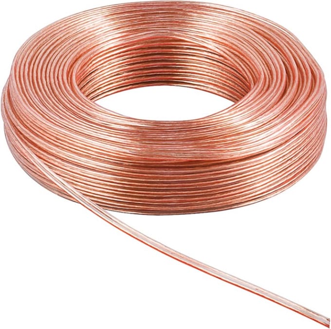 Pro Luidspreker cable transparent CCA 50 m - 50 m roll C