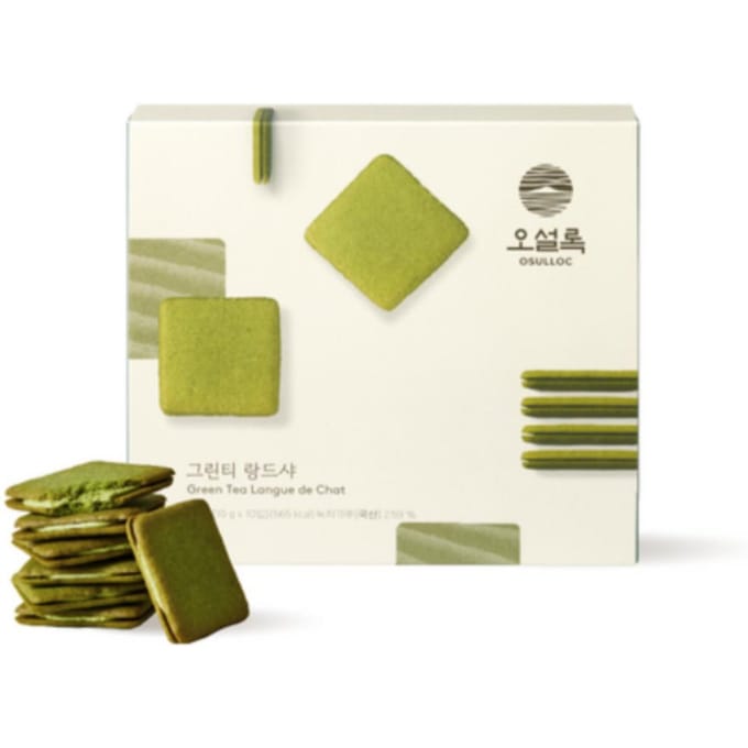 [OSULLOC] Biscuit Langue de Chat au Thé Vert yellow