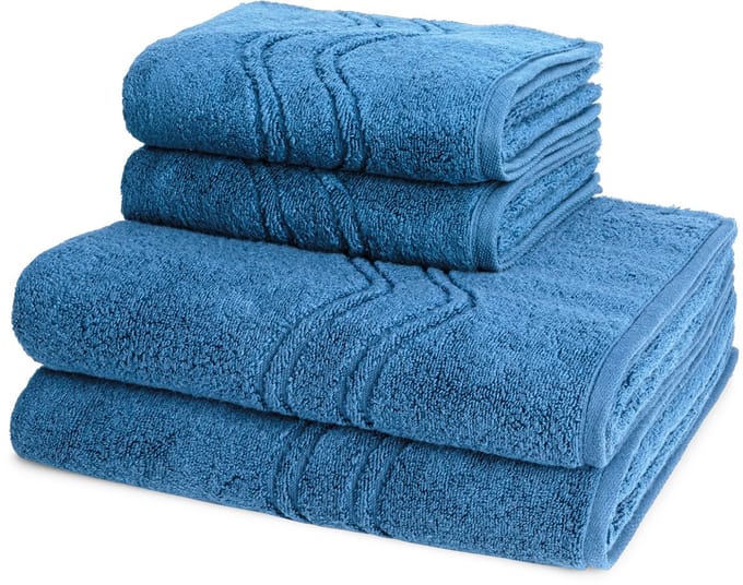 Ross Dames en Heren 2 X handdoek 2 X douchedoek - per set Cashmere feeling