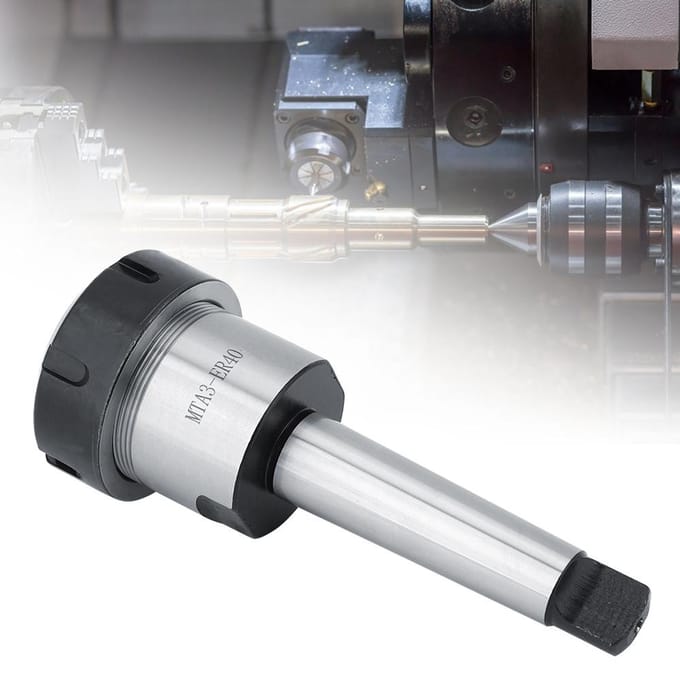 Koolstofstaal MTA3 ER40UM Morse Taper Spantanghouder voor Draaibank Freesmachine 326mm