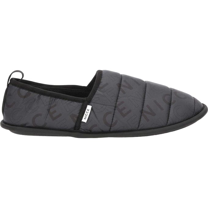 Nicce Heren Quilted Mule Slippers (Houtskool)