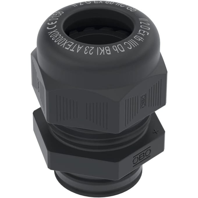 Explosieveilige M25 Kabeldoorvoer IP68 Polyamide Zwart - 2050331 [2 Stuks]