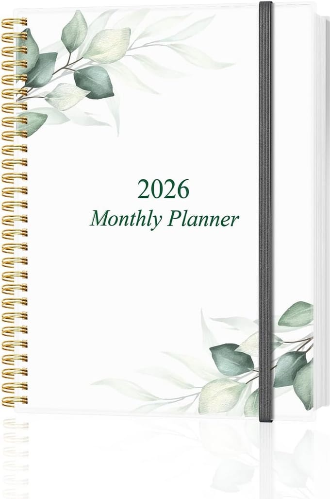 Grote Maandplanner 2025-2026 Agenda met Extra Ruimte en Handige Accessoires
