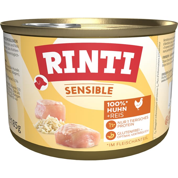 Rinti Sensible Nieuw Zeeland 6 x 185 g - Kip & Rijst