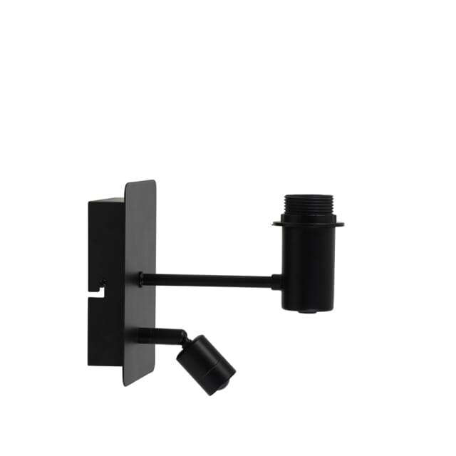 Light & Living Montana Wandlamp - Zwart - 20x11x18cm - Modern & Compact