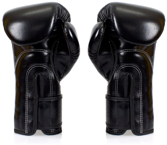 Fairtex BGV14SB Microfiber Bokshandschoenen - Art Collections - Solid Black 14 oz