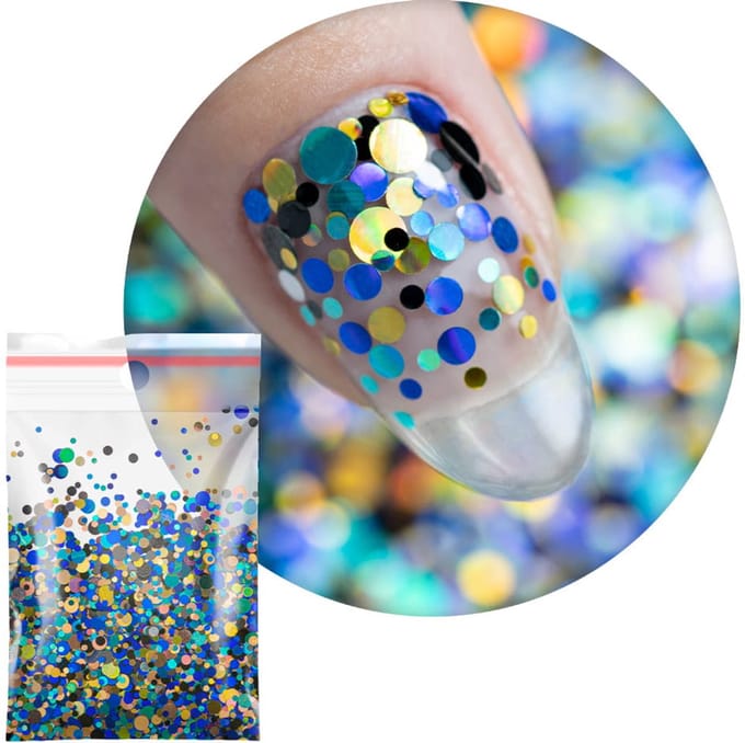 GNB-LAB Pop-Up! Serie - Kleurvolle Nagelversiering - Confetti Kropjes - 20g