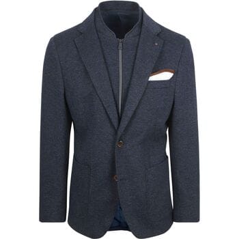 Suitable Colbert Inlay Lommer Donkerblauw (navy) - Maat 48 - Heren blazer