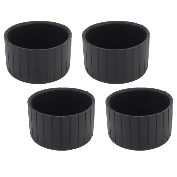 4 PCS Protections de Pied de Chaise pour Sol 60mm Plastique Antidérapant Rond Cache-Protection de Pied de Meuble pour Parquets