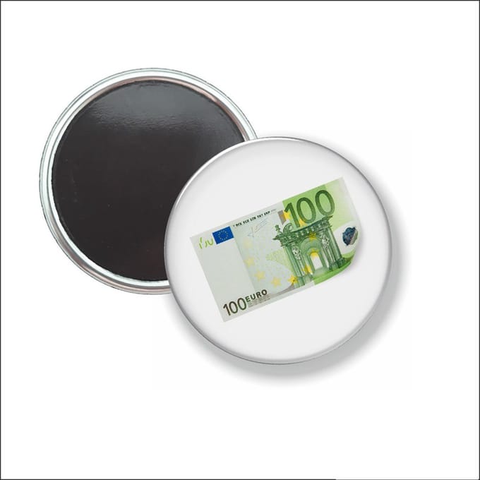 Button Met Magneet - 100 euro - NIET VOOR KLEDING